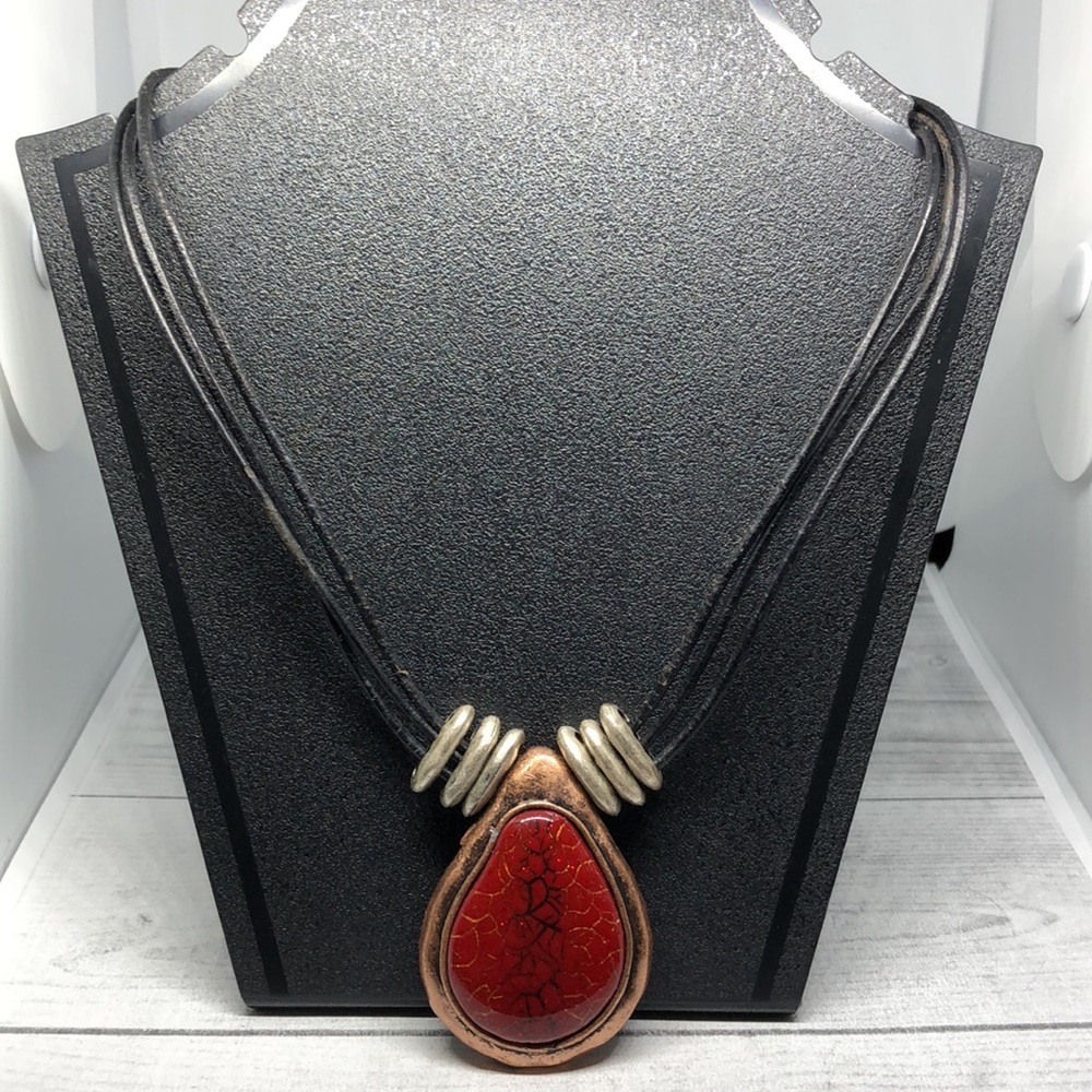 Cara Ny Rustic Artisan Style Statement Necklace - image 1